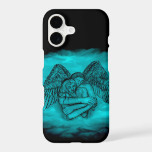 Angel Eros en amour dans le design noir et vert