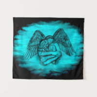 Angel Eros in Love , black and green design