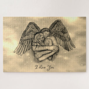 Angel Eros in Love , I Love You Jigsaw Puzzle