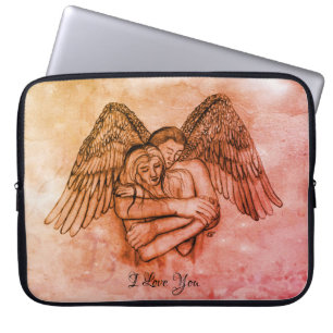 Angel Eros in Love , I Love You Laptop Sleeve