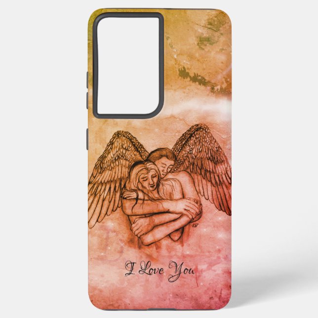 Angel Eros in Love , I Love You Samsung Galaxy S21 Ultra Case (Back)