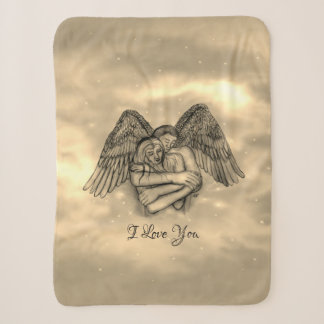 Angel Eros in Love , I Love You Sherpa Blanket