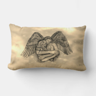Angel Eros in Love Lumbar Pillow