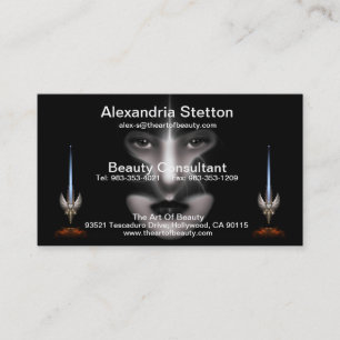 Angel Eyes Fractal Art Horizontal Business Card