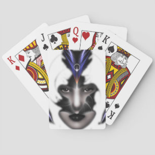 Angel Eyes Wings Of Wind ISO Fractal Art Playing Cards