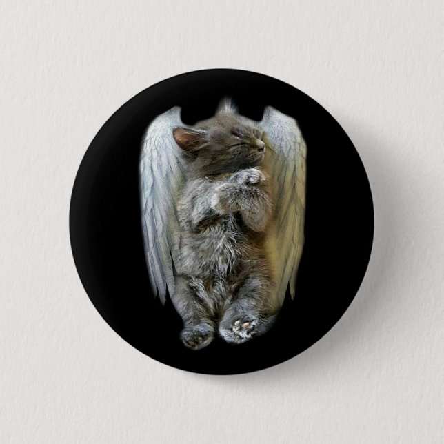 Angel Face 2 Inch Round Button (Front)