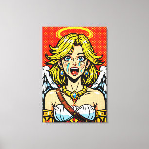 Angel Face_PopART Canvas Print