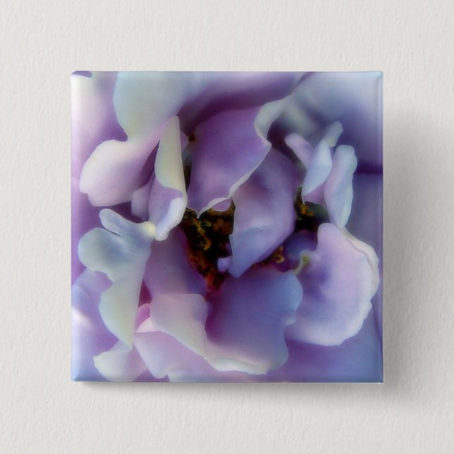 Angel Face Rose 2 Inch Square Button (Front)