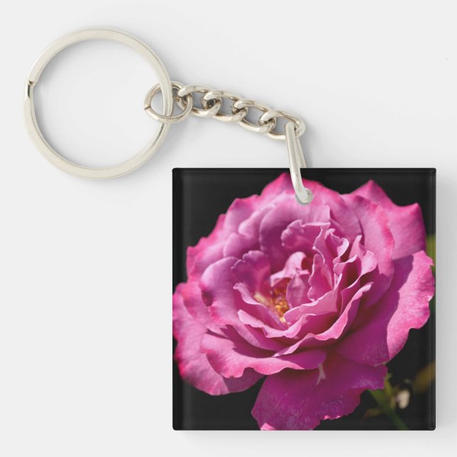 Angel Face Rose Up-Close Keychain (Front)