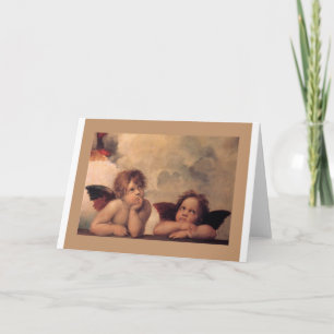 Angel Faith Raphael Faith Blessing Cute Holiday Card