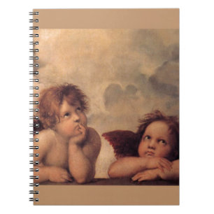 angel faith Raphael vintage old painting blessing Notebook