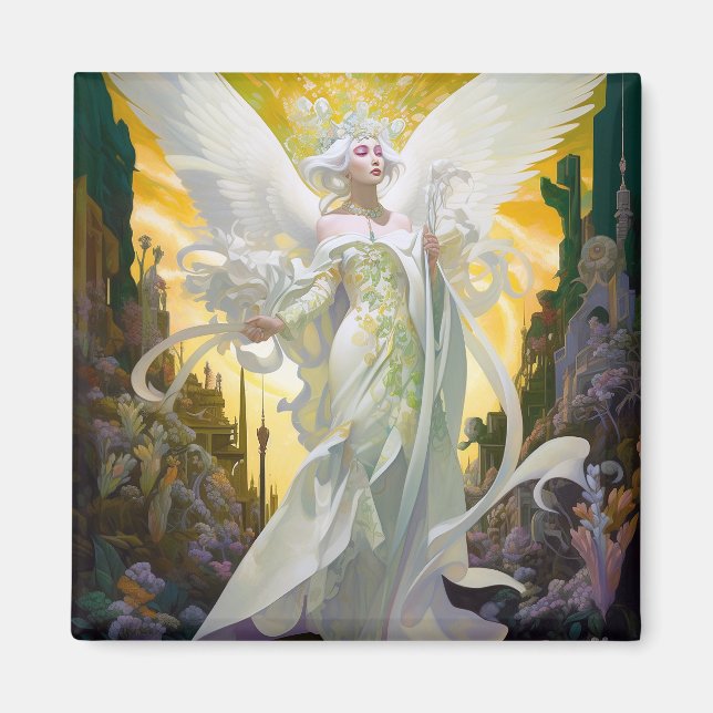 Angel Fantasy Art Magnet (Front)
