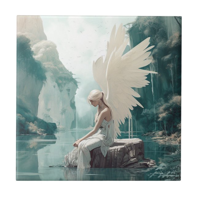 Angel Fantasy Art Tile (Front)