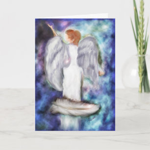 Angel Feather from God above Inspirational Card