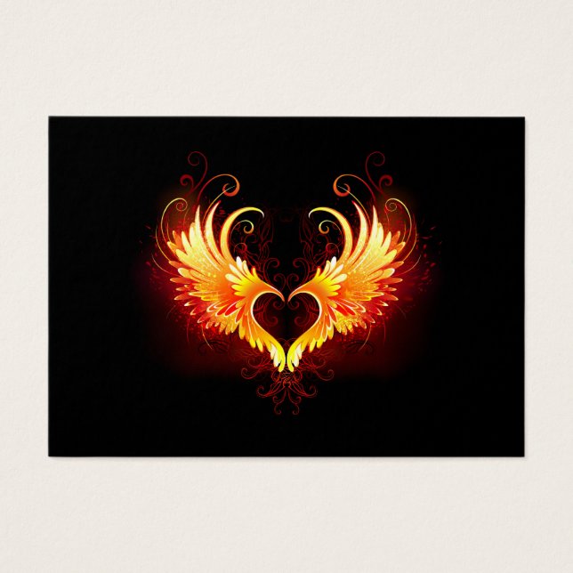 Angel Fire Heart with Wings (Devant)