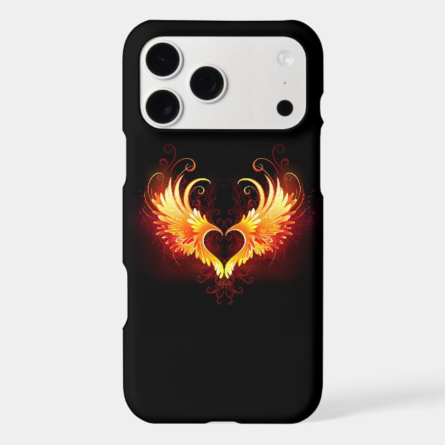 Angel Fire Heart with Wings (Back)
