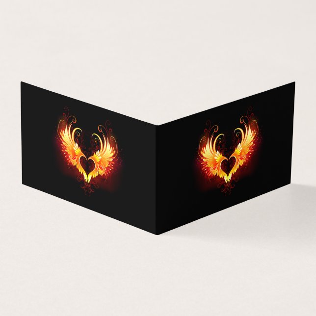 Angel Fire Heart with Wings (Outside)