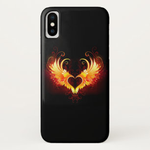 Angel Fire Heart with Wings Case-Mate iPhone Case