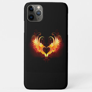 Angel Fire Heart with Wings iPhone 11 Pro Max Case