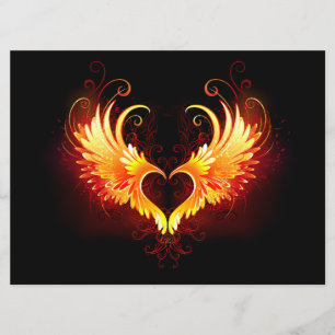Angel Fire Heart with Wings Program