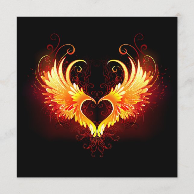 Angel Fire Heart with Wings Program (Front)