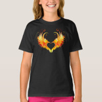 Angel Fire Heart with Wings