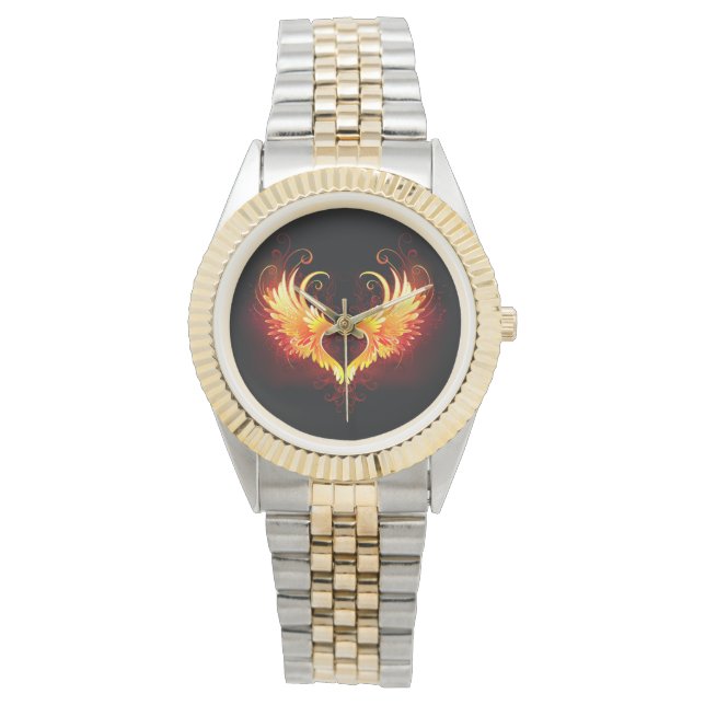 Angel Fire Heart with Wings Watch (Front)
