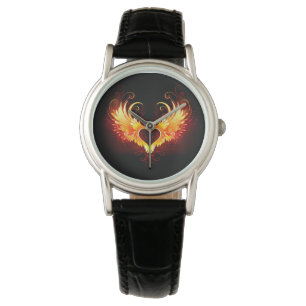 Angel Fire Heart with Wings Watch