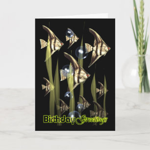 Angel Fish Wish - Birthday Greetings Card