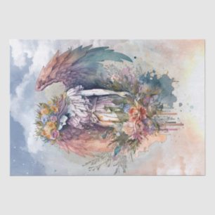 Angel Floral Watercolor Tissue Paper