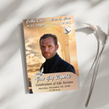 Angel Funeral Service Program