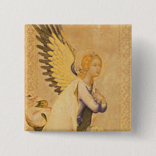 Angel Gabriel 2 Inch Square Button