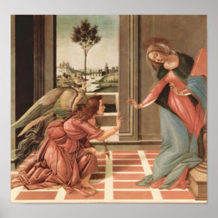 Angel Gabriel And Mary Poster