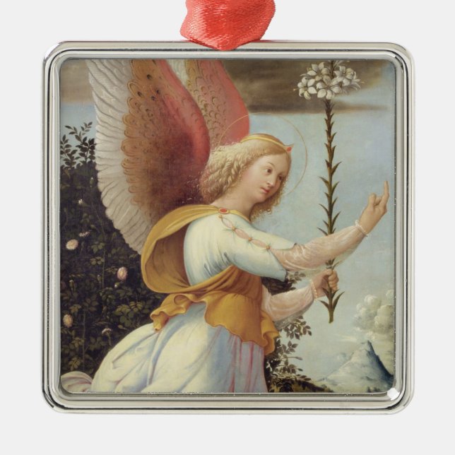 Angel Gabriel Metal Ornament (Front)