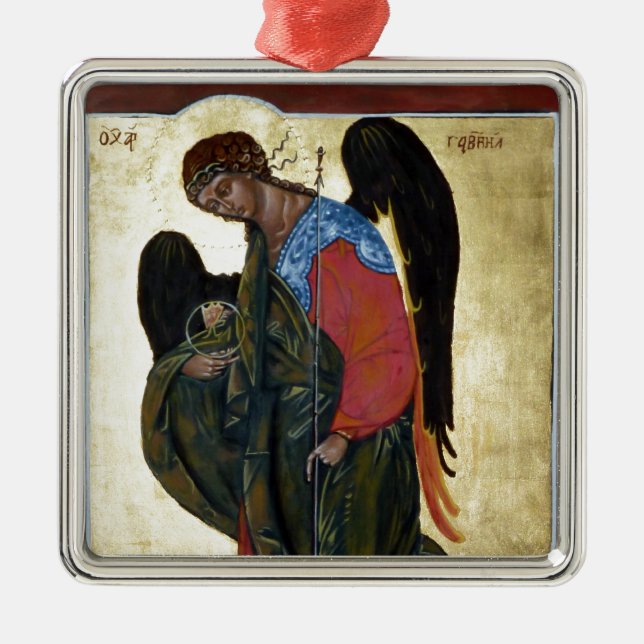 Angel Gabriel Metal Ornament (Front)