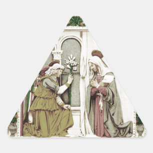 Angel Gabriel The Annunciation Triangle Sticker