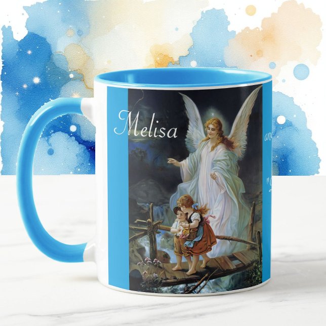 Angel Gardien avec nom Cadeau Café Tasse de thé Mu (Créateur téléchargé)