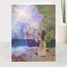 Angel Gazing Greeting Card