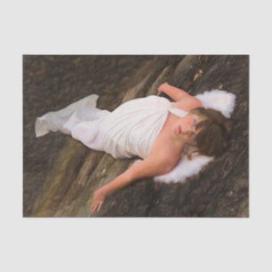 Angel Girl Brown Beautiful Vintage Sketch Texture Tissue Paper