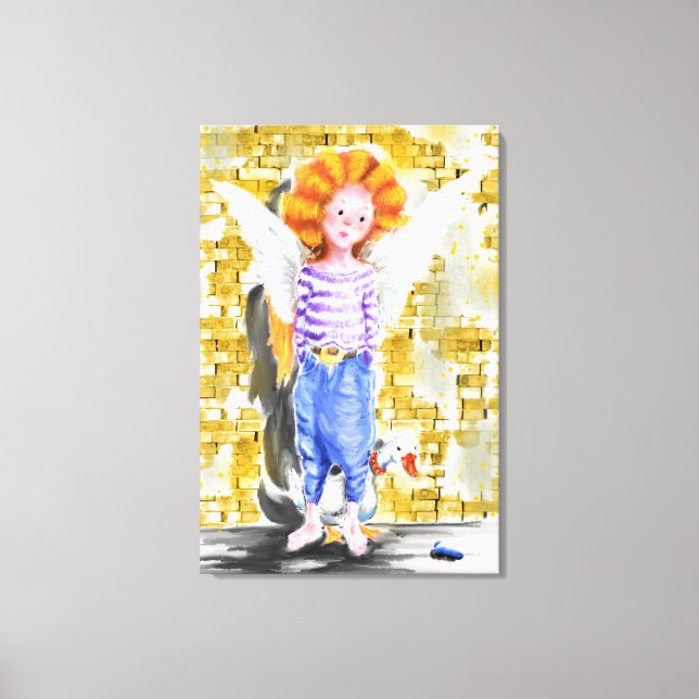 Angel Girl Canvas Print (Front)