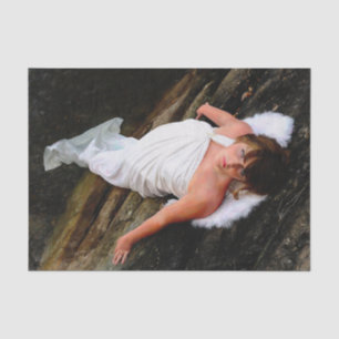Angel Girl Vintage Painterly Fine Art Tissue Paper