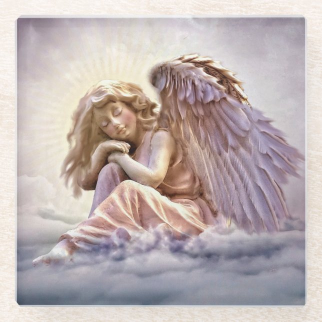 Angel Glass Coaster (Front)