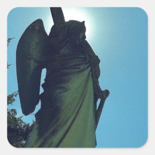 Angel Glow Square Sticker