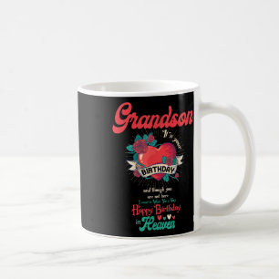 Angel Grandson Happy Birthday In Heaven Memorial D Coffee Mug