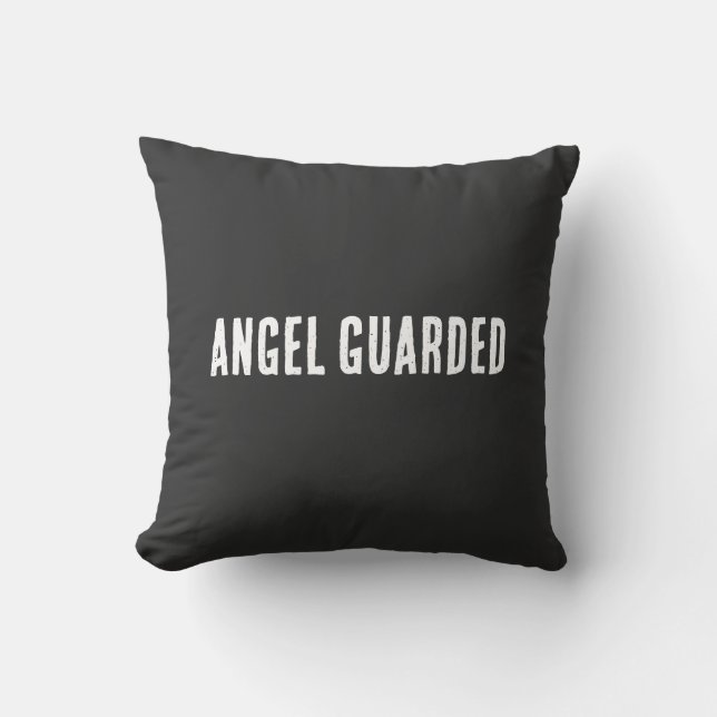 ANGEL GUARDED THROW PILLOW (Front)