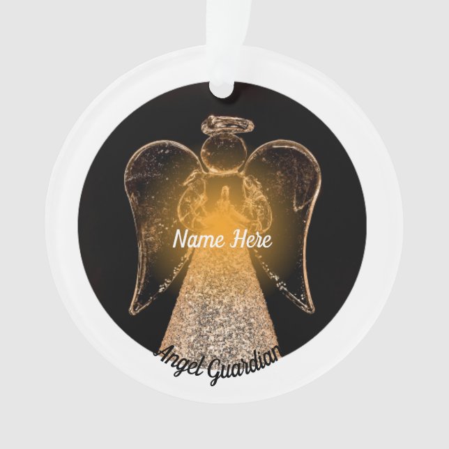 Angel Guardian Name  Ornament (Front)