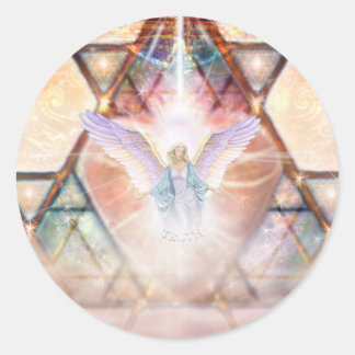 Angel Heart Classic Round Sticker
