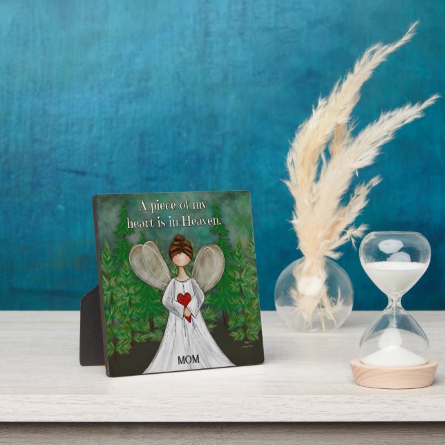 Angel Heart in Heaven Remembrance Custom Name  Plaque (Insitu)