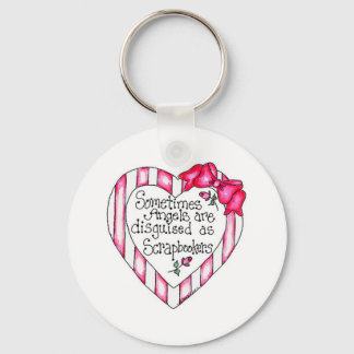 Angel Heart Scrapbooker Keychain