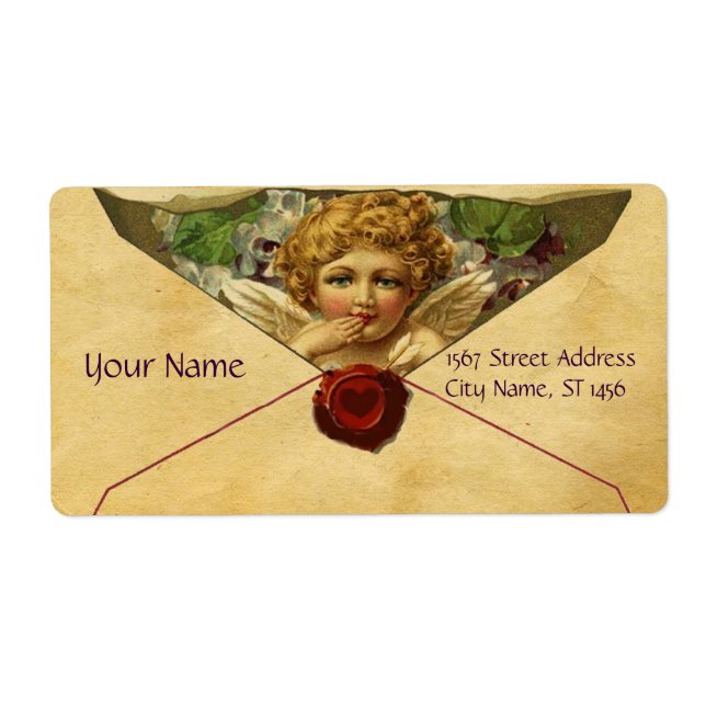 ANGEL HEART WAX SEAL PARCHMENT Saint Valentin (Devant)
